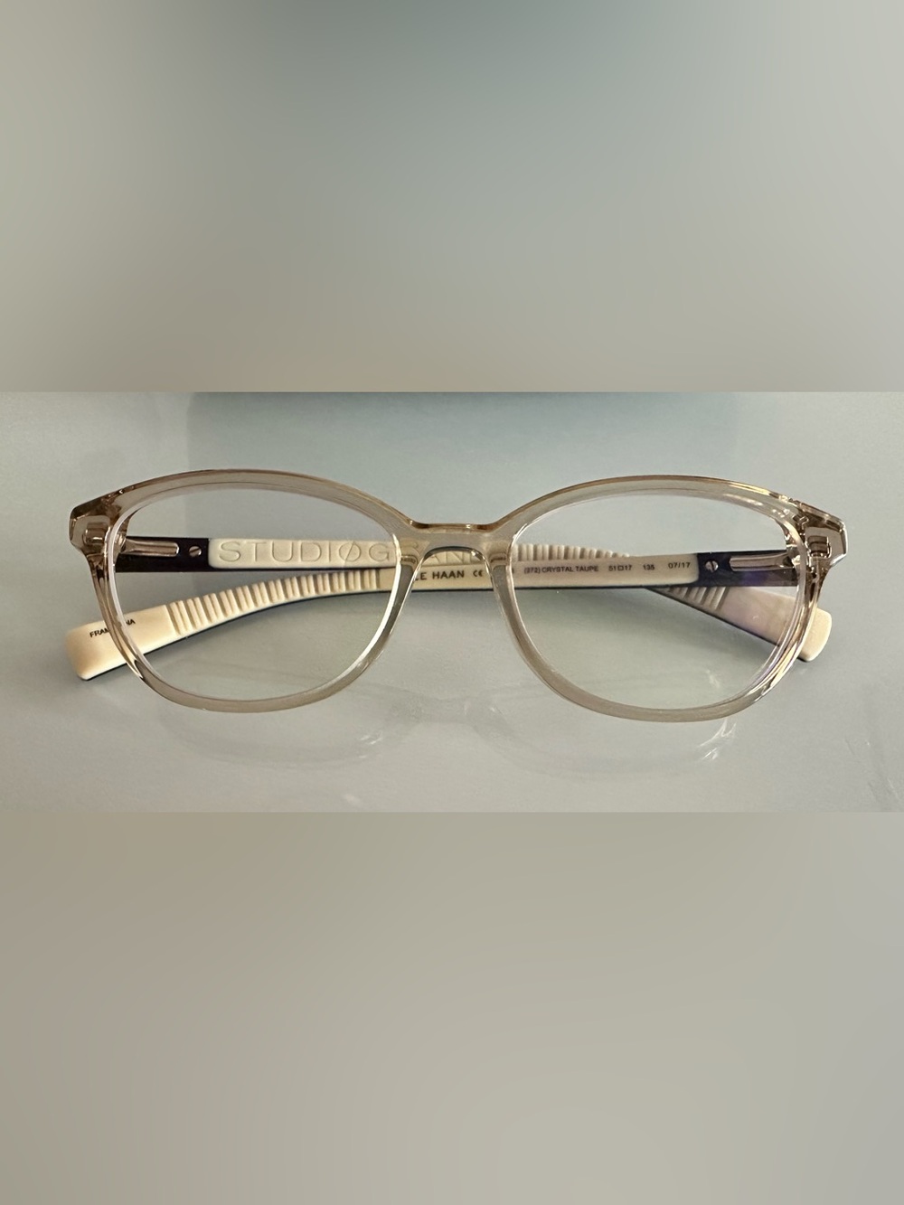 Cole Haan StudioGrand CH5018 Eyeglasses - Crystal & Taupe - EUC - Case Included